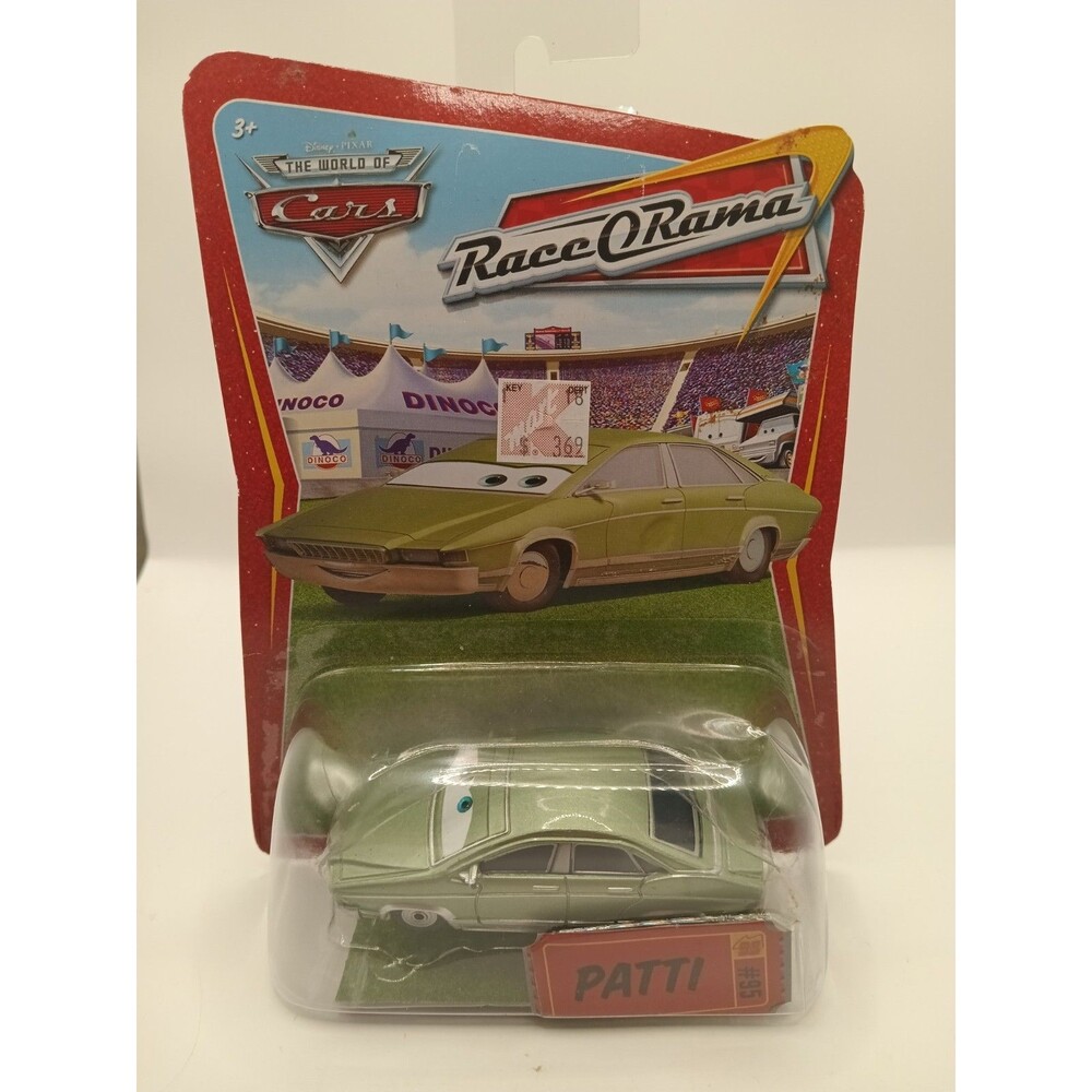 Disney Pixar Cars - PATTI - RACE O RAMA - US CARD - W/ COLLECTOR POSTER RARE